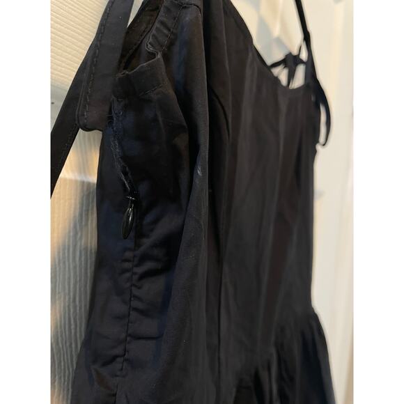 Unique Vintage Black &  Jack O' Lantern Halloween Cutout Swing Dress XS Flaw #50 - Picture 5 of 5